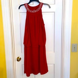 White House Black Market Red Mini Dress